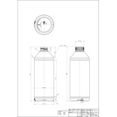 Butelka 1,5L ODW transparentna + nakrętka ⌀38
